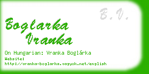 boglarka vranka business card